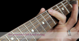 Be A Guitar Teacher - Unit 5 - Left hand muting adjacent strings
