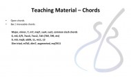 Guitar teaching material - moveable chords
