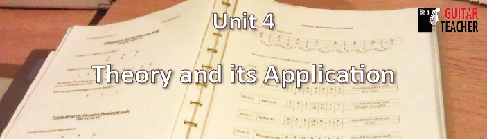 Be A Guitar Teacher - Unit 4 - Music theory and its application