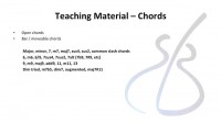 Teaching material chords