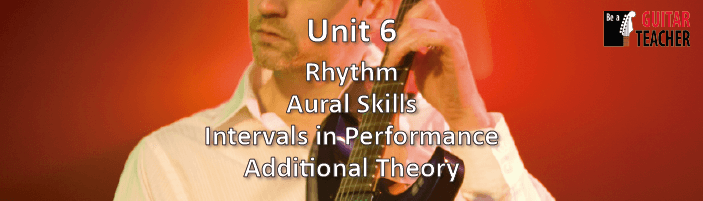 Be A Guitar Teacher - Unit 6 - Rhythm, aural skills and intervals