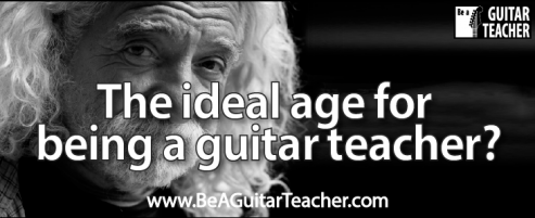 The ideal age for being a guitar teacher